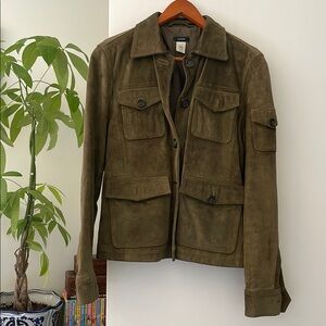 J. Crew ~ Olive Suede Jacket